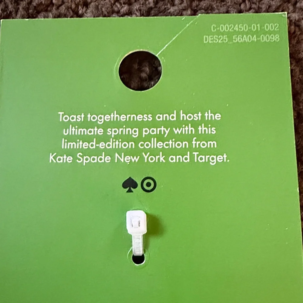 French Fry Bag Charm Keychain - kate spade new york x Target Gold/Black/Green